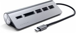 Satechi Type-C Aluminum USB Hub & Card Reader space gray