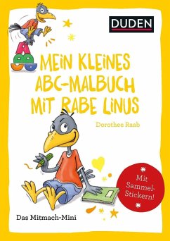 Duden Minis (Band 34) - Mein kleines Abc-Malbuch mit Rabe Linus / VE mit 3 Exemplaren - Raab, Dorothee