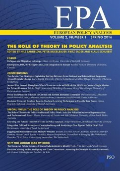 The Role of Theory in Policy Analysis: Volume 2, Number 1 of European Policy Analysis