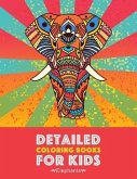 Detailed Coloring Books For Kids: Elephants: Advanced Coloring Pages for Teenagers, Tweens, Older Kids, Boys & Girls, Detailed Zendoodle Animal Design