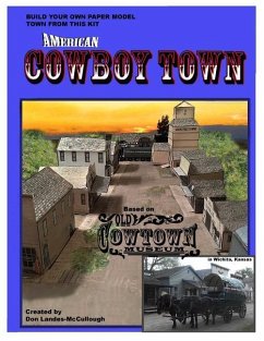 American Cowboy Town: A Paper Model Kit - Landes-McCullough, Donald