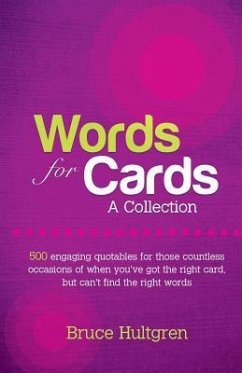 Words for Cards: A Collection - Hultgren, Bruce