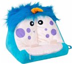 Bookmonster Deluxe Mammo - Lesekissen - blau/weiß