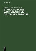 Etymologisches Wörterbuch der deutschen Sprache (eBook, PDF)