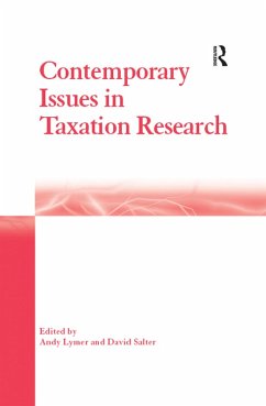 Contemporary Issues in Taxation Research (eBook, PDF) - Lymer, Andy