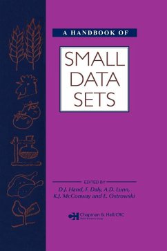A Handbook of Small Data Sets (eBook, PDF) - Hand, David J.; Daly, Fergus; McConway, K.; Lunn, D.; Ostrowski, E.
