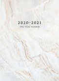 2020-2021 Two Year Planner: Large Monthly Planner with Inspirational Quotes and Marble Cover (Hardcover)