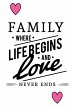 Family Where Life Begins And Love Never... - Bild 1