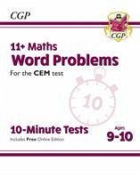 11+ CEM 10-Minute Tests: Maths Word Problems - Ages 9-10 (with Online Edition) - Cgp Books