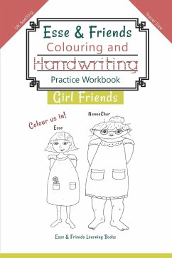 Esse & Friends Colouring and Handwriting Practice Workbook Girl Friends - Esse & Friends Learning Books
