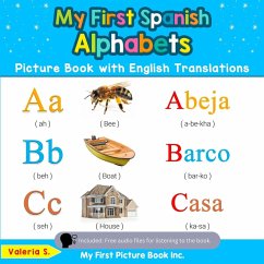 Cover My First Spanish Alphabets Picture Book with English Translations