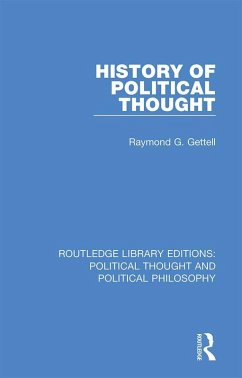 History of Political Thought (eBook, ePUB) - Gettell, Raymond G.