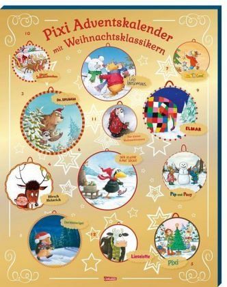 Pixi Adventskalender GOLD 2020, m. 19 Buch, m. 3 Buch / Pixi Bücher Band 4  - Kalender portofrei bestellen