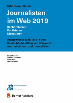 IAM-Bernet Studie Journalisten im Web 2019 - Allemann, Dominik