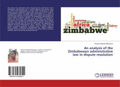 An analysis of the Zimbabwean administrative law in dispute resolution - Mawonera, Penesia Natasha