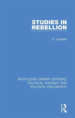 Studies in Rebellion (eBook, PDF) - Lampert, E.