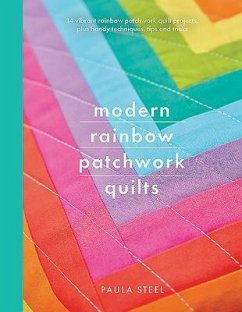 Modern Rainbow Patchwork Quilts - Steel, Paula