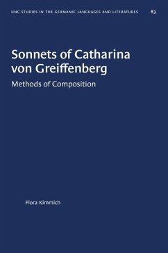 Sonnets of Catharina Von Greiffenberg - Kimmich, Flora