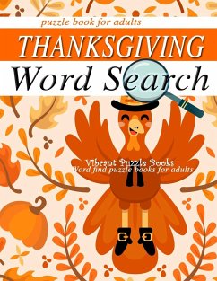 THANKSGIVING word search puzzle books for adults. - Books, Vibrant Puzzle