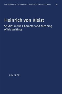 Heinrich Von Kleist - Ellis, John M