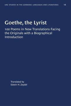 Goethe, the Lyrist