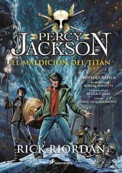 Cover La Maldición del Titán. Novela Gráfica / The Titan's Curse: The Graphic Novel