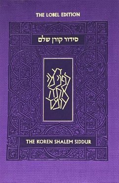 Koren Shalem Siddur with Tabs, Compact, Purple - Koren Publishers