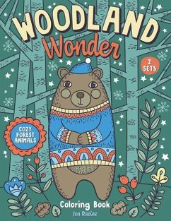 Woodland Wonder: Cozy Forest Animals Coloring Book - Racine, Jen