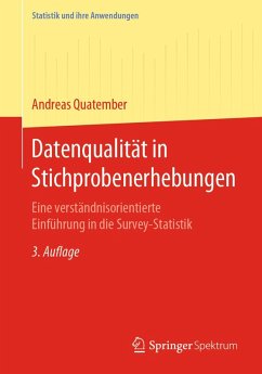 Datenqualität in Stichprobenerhebungen (eBook, PDF) - Quatember, Andreas