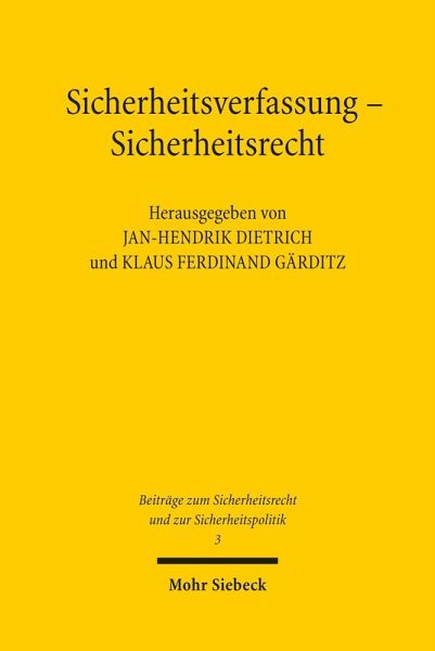 Sicherheitsverfassung - Sicherheitsrecht (eBook, PDF)