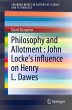 Philosophy and Allotment : John Locke's... - Bild 1