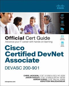 Cisco Certified Devnet Associate Devasc 200-901 Official Cert Guide - Jackson, Chris; Gooley, Jason; Iliesiu, Adrian