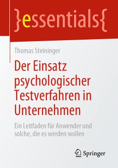Der Einsatz psychologischer Testverfahren in Unternehmen (eBook, PDF) - Steininger, Thomas