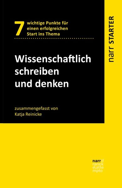 Wissenschaftlich schreiben und denken (eBook, PDF)