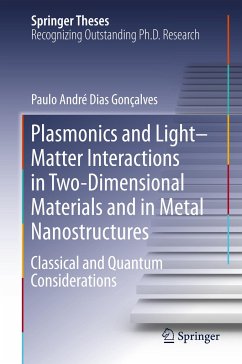 Plasmonics and Light¿Matter Interactions in Two-Dimensional Materials and in Metal Nanostructures - Gonçalves, Paulo André Dias