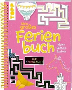 Cover Mein großes Ferienbuch mit Kratzrätseln! (Pink)