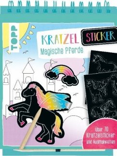 Cover Kratzel-Sticker Magische Pferde, m. Holz-Kratzstift
