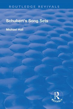 Schubert's Song Sets - Hall, Michael