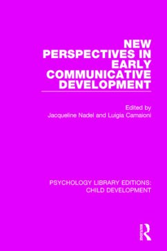 Cover New Perspectives in Early Communicative Development