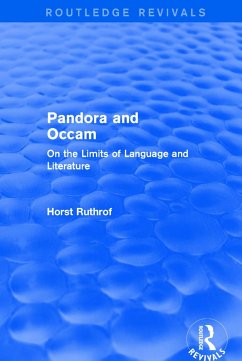 Routledge Revivals - Ruthrof, Horst