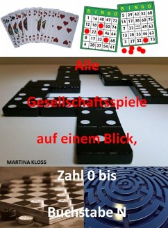 Alle Gesellschaftsspiele auf einem Blick Teil 1: (eBook, ePUB) - Kloss, Martina