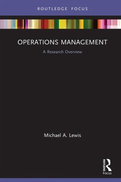 Operations Management (eBook, ePUB) - Lewis, Michael A.
