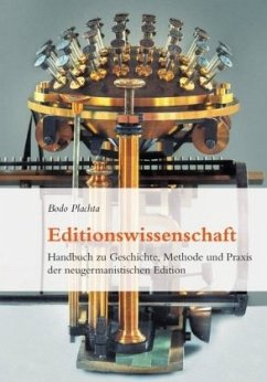 Editionswissenschaft - Plachta, Bodo