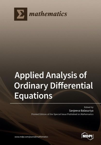 Applied Analysis of Ordinary Differential Equations Applied Analysis of Ordinary Differential Equations
