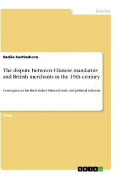 The dispute between Chinese mandarins and British merchants in the 19th century