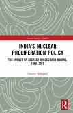 India's Nuclear Proliferation Policy (eBook, ePUB)