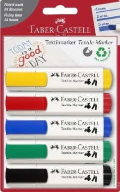 Cover Faber-Castell Textilmarker 5er Standardfarben BK