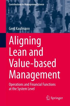 Aligning Lean and Value-based Management - Kaufmann, Gerd
