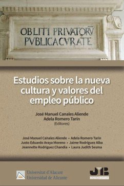 Cover Estudios sobre la nueva cultura y valores del empleo público (eBook, PDF)