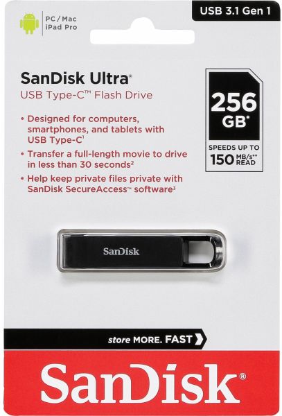 SanDisk Ultra USB Type C 256GB Read 150 MB/s SDCZ460-256G-G46 - Portofrei  bei bücher.de kaufen